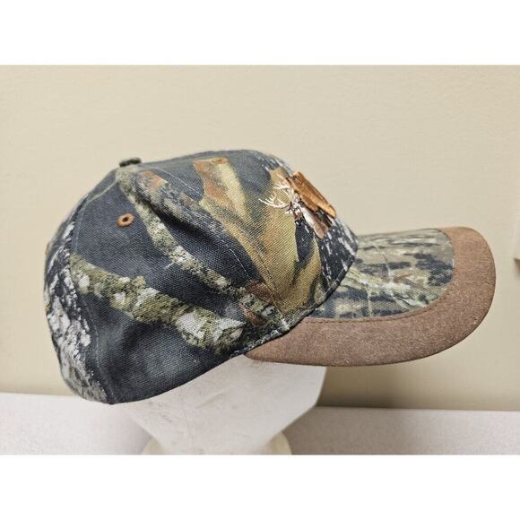 NRA Deer Hat Cap Strap Back Brown Camo Camouflage Hunting - Picture 5 of 8